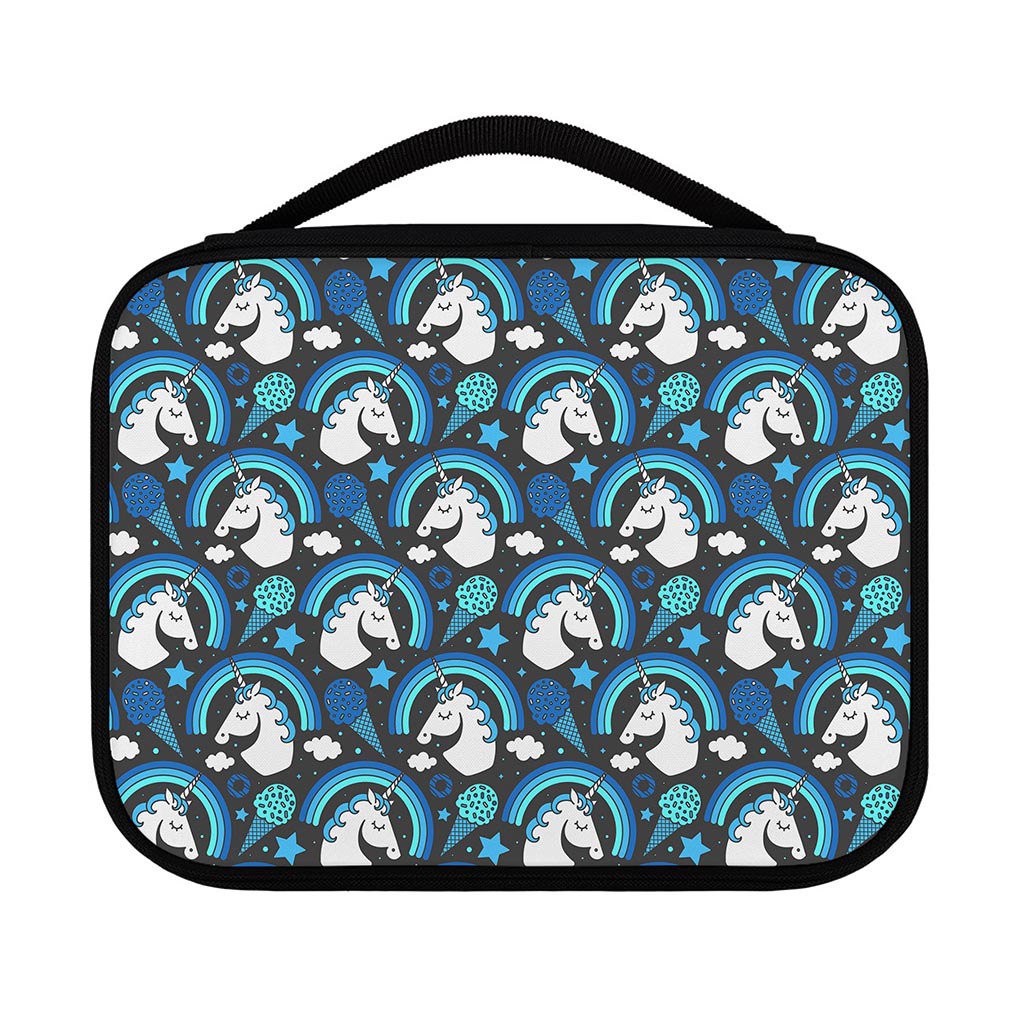 Blue Rainbow Unicorn Pattern Print Classic Bible Case