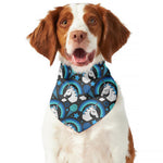 Blue Rainbow Unicorn Pattern Print Dog Bandana