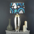 Blue Rainbow Unicorn Pattern Print Drum Lamp Shade