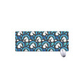 Blue Rainbow Unicorn Pattern Print Extended Mouse Pad