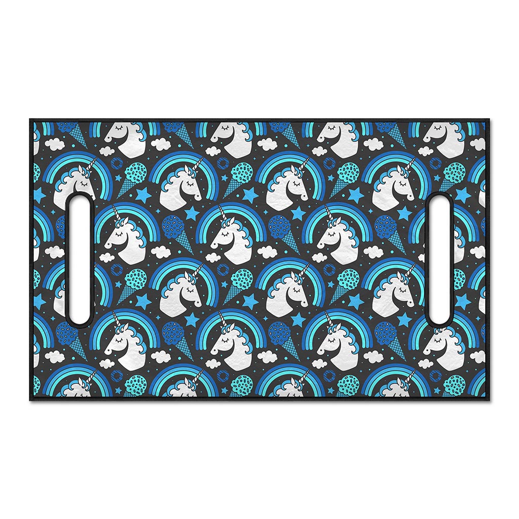 Blue Rainbow Unicorn Pattern Print Golf Cart Seat Cover