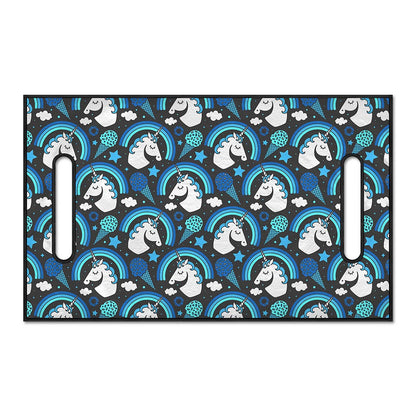 Blue Rainbow Unicorn Pattern Print Golf Cart Seat Cover