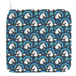 Blue Rainbow Unicorn Pattern Print Hand Towel