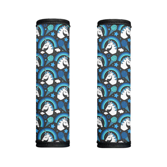 Blue Rainbow Unicorn Pattern Print Handle Covers