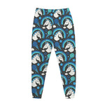 Blue Rainbow Unicorn Pattern Print Jogger Pants