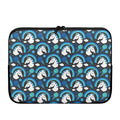 Blue Rainbow Unicorn Pattern Print Laptop Sleeve