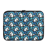 Blue Rainbow Unicorn Pattern Print Laptop Sleeve