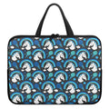 Blue Rainbow Unicorn Pattern Print Laptop Sleeve With Handle