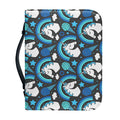 Blue Rainbow Unicorn Pattern Print Leather Bible Cover