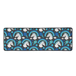Blue Rainbow Unicorn Pattern Print Long Kitchen Mat