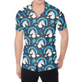 Blue Rainbow Unicorn Pattern Print Men's Shirt