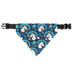 Blue Rainbow Unicorn Pattern Print Over The Collar Dog Bandana
