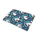 Blue Rainbow Unicorn Pattern Print Pet Cooling Mat Cover