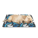Blue Rainbow Unicorn Pattern Print Pet Cooling Mat Cover