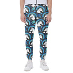 Blue Rainbow Unicorn Pattern Print Scuba Joggers