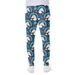 Blue Rainbow Unicorn Pattern Print Scuba Joggers