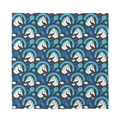 Blue Rainbow Unicorn Pattern Print Silk Bandana