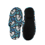 Blue Rainbow Unicorn Pattern Print Slippers