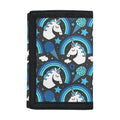Blue Rainbow Unicorn Pattern Print Trifold Wallet