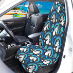 Blue Rainbow Unicorn Pattern Print Waterproof Car Seat Cover