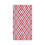 Blue Red And White American Plaid Print Baby Crib Sheet