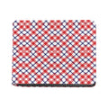 Blue Red And White American Plaid Print Bifold Wallet