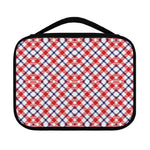 Blue Red And White American Plaid Print Classic Bible Case
