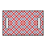 Blue Red And White American Plaid Print Golf Cart Seat Cover