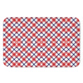 Blue Red And White American Plaid Print Indoor Door Mat