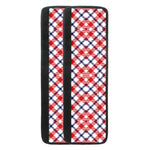 Blue Red And White American Plaid Print Refrigerator Handle Covers