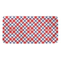 Blue Red And White American Plaid Print Towel