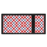 Blue Red And White American Plaid Print Trifold Wallet