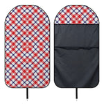 Blue Red And White American Plaid Print Waterproof Car Seat Cover
