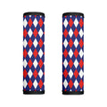 Blue Red And White Argyle Pattern Print Handle Covers