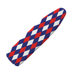Blue Red And White Argyle Pattern Print Ironing Board Cover