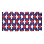 Blue Red And White Argyle Pattern Print Towel