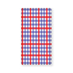 Blue Red And White Check Pattern Print Baby Crib Sheet