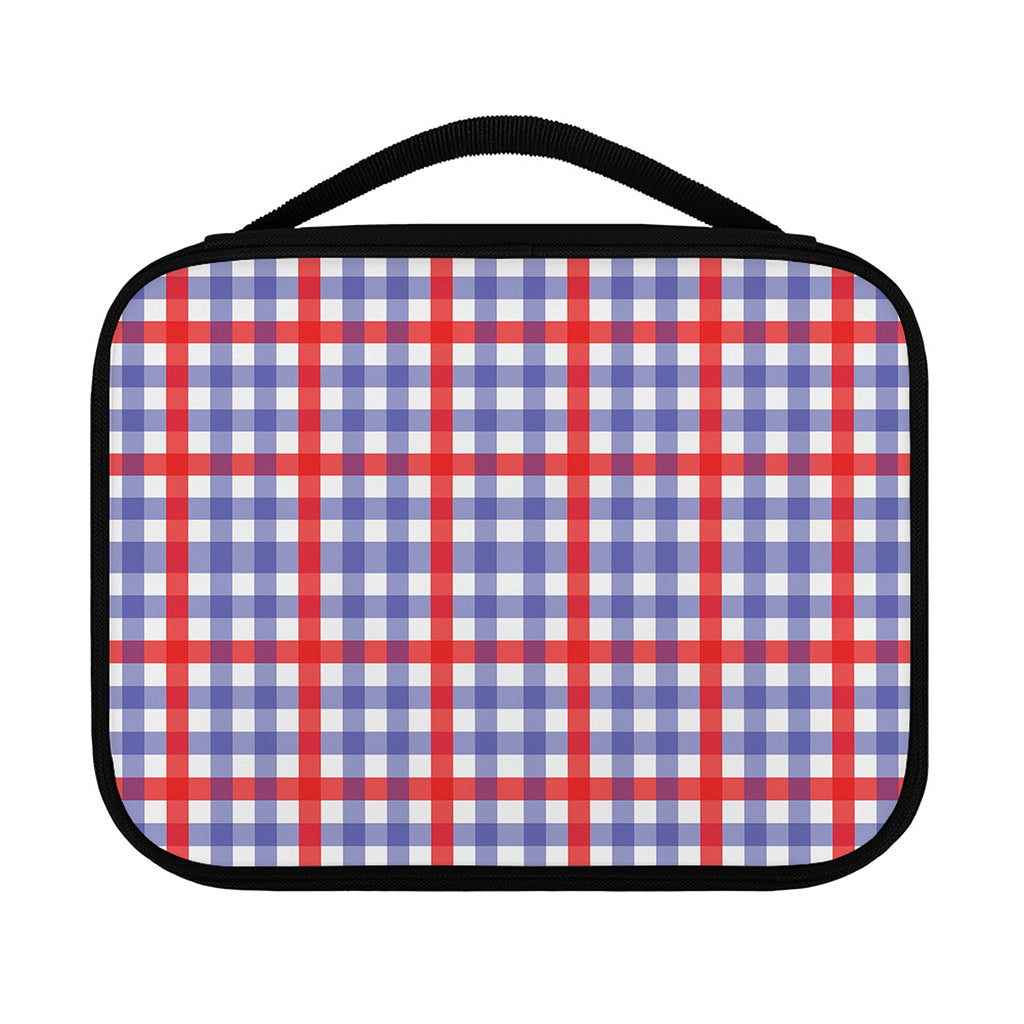 Blue Red And White Check Pattern Print Classic Bible Case
