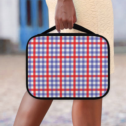 Blue Red And White Check Pattern Print Classic Bible Case