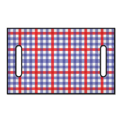 Blue Red And White Check Pattern Print Golf Cart Seat Cover