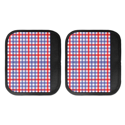 Blue Red And White Check Pattern Print Handle Covers