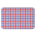Blue Red And White Check Pattern Print Indoor Door Mat