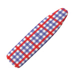 Blue Red And White Check Pattern Print Ironing Board Cover