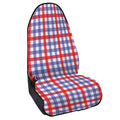 Blue Red And White Check Pattern Print Waterproof Car Seat Cover