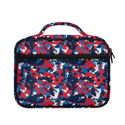 Blue Red And White Digital Camo Print Briefcase Bible Bag