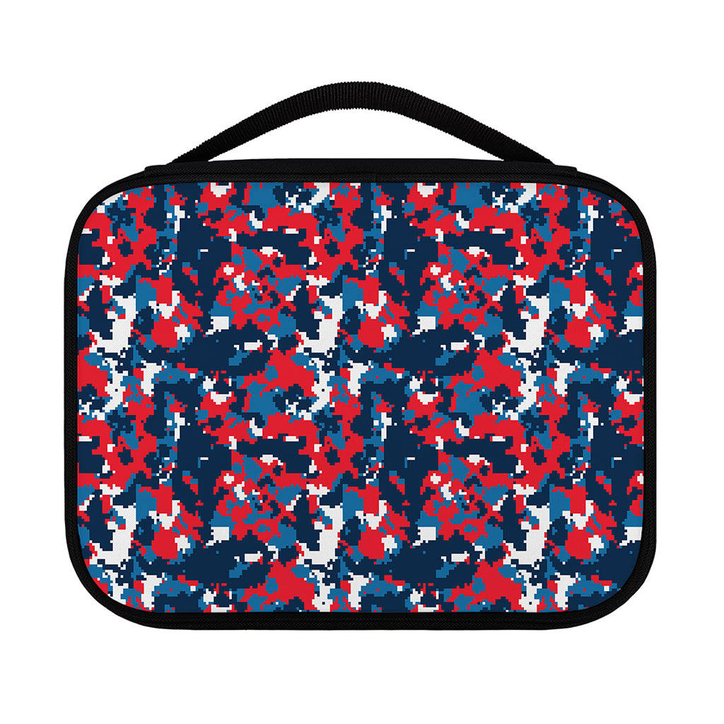 Blue Red And White Digital Camo Print Classic Bible Case
