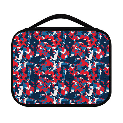 Blue Red And White Digital Camo Print Classic Bible Case