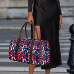 Blue Red And White Digital Camo Print Duffle Bag