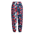 Blue Red And White Digital Camo Print Fleece Lined Knit Pants