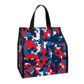 Blue Red And White Digital Camo Print Insulated Lunch Tote